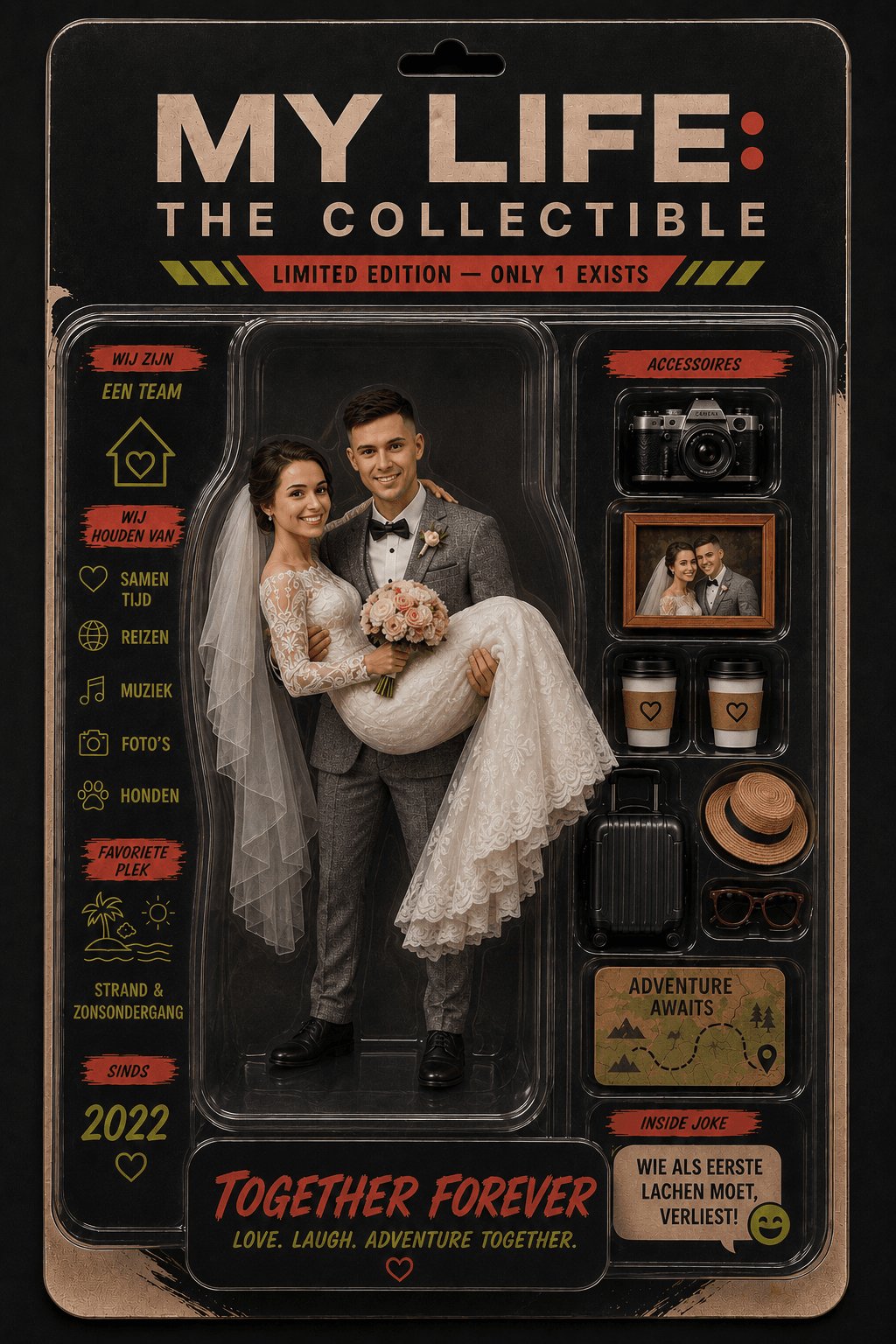 Echt Couple collectible voorbeeld voor een bruidspaar